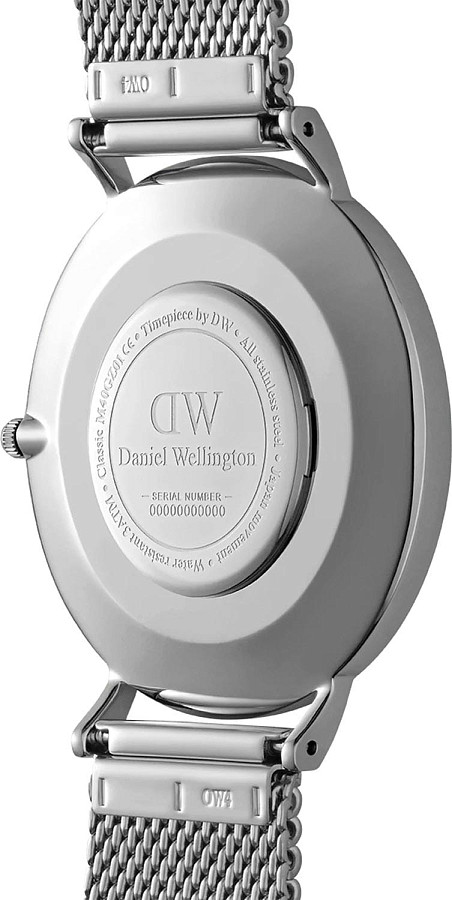 Часы Daniel Wellington Classic Mesh Onyx DW00100629 — кварцевые, Швеция, мужские