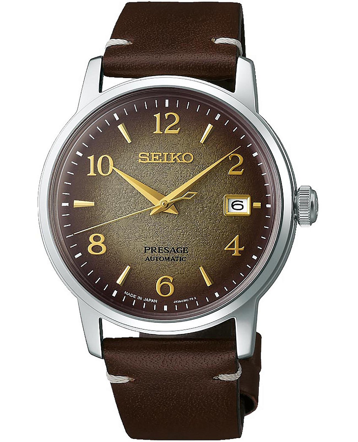 Часы Seiko Presage SRPF43J1 — мужские, коричневый
