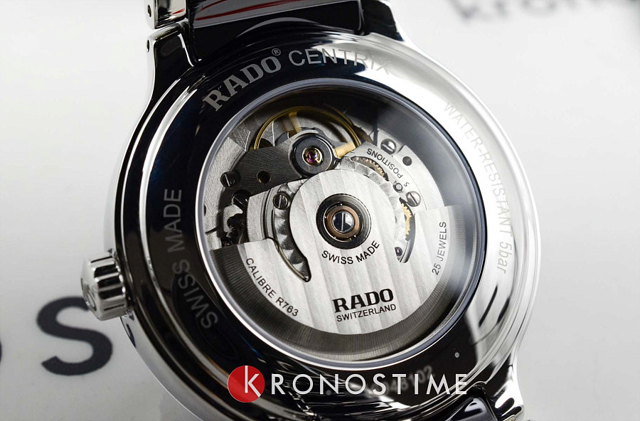 Часы Rado Centrix Automatic R30018712 — мужские, сталь + высокотехнологичная плазменная керамика