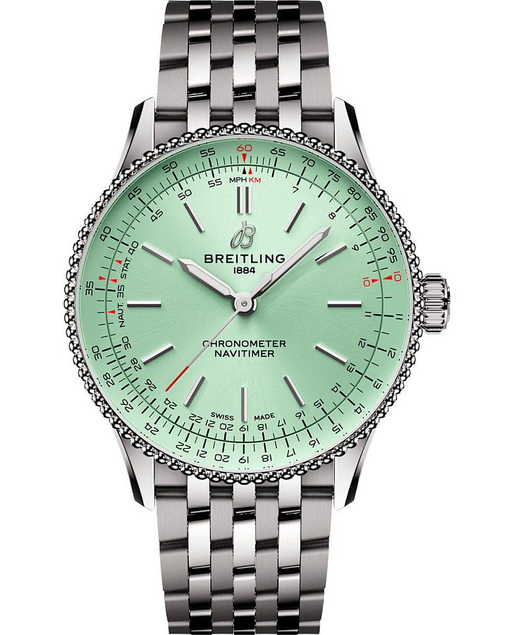 Часы Breitling Navitimer Automatic 36 A17327361L1A1 — женские, зеленый