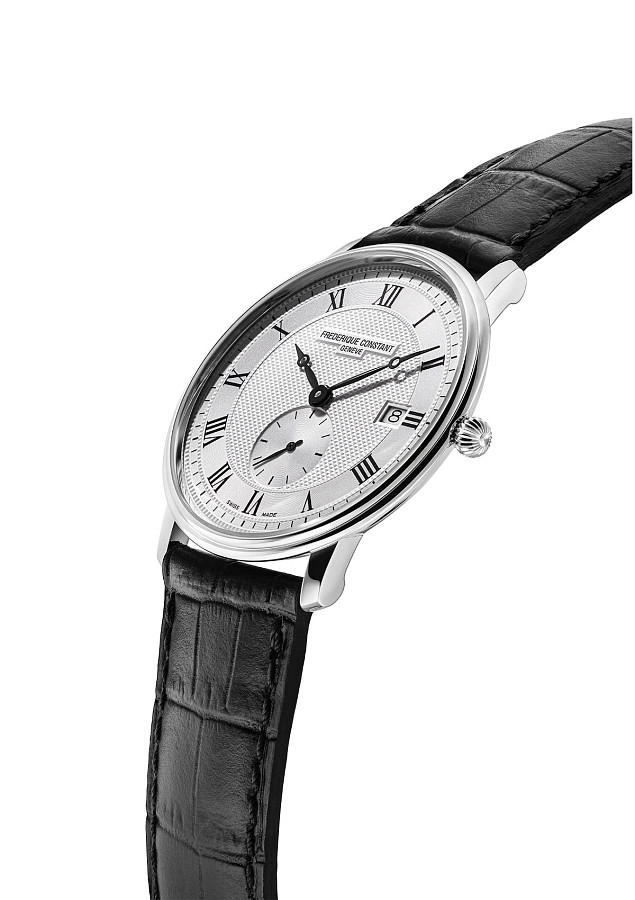 Часы Frederique Constant Slimline Gents FC-245M5S6 — кварцевые, сталь металл