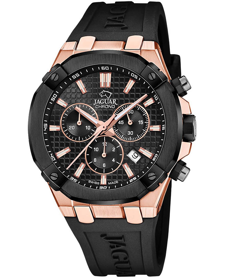 Часы Jaguar Diplomatic Quartz J1015/1 — мужские, черный