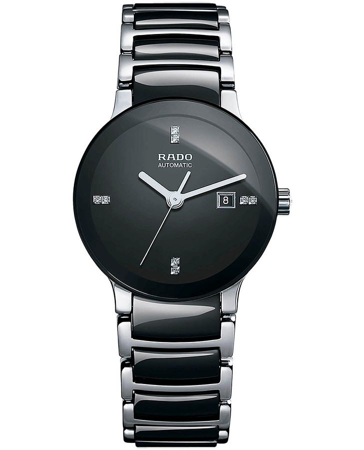 Часы Rado Centrix Automatic Diamonds R30942702 — женские, черный