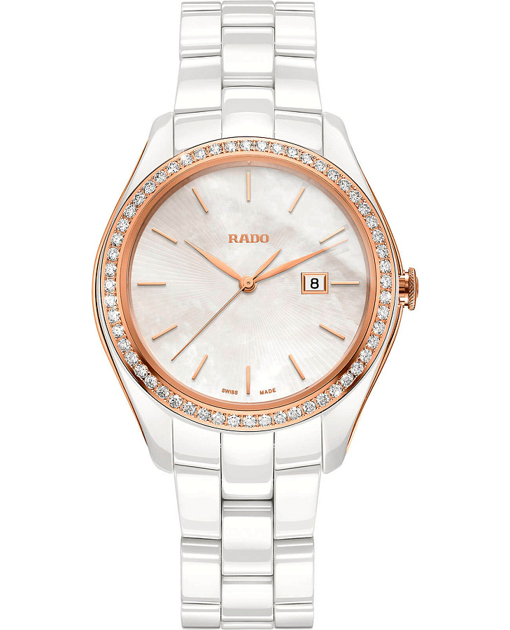 Часы Rado Hyperchrome Diamonds R32126902 — женские, перламутровый