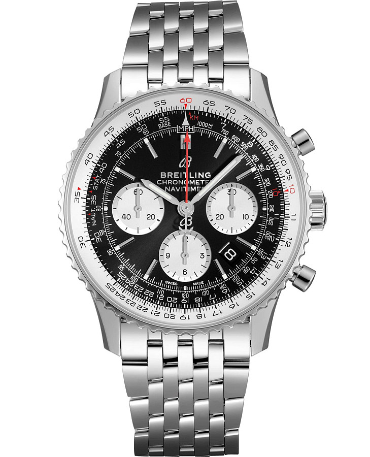 Часы Breitling Navitimer B01 Chronograph 43 AB0121211B1A1 — мужские, черный