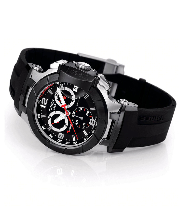 Часы Tissot T-Sport T-Race Quartz Chronograph T048.417.27.057.00 — кварцевые, металл сталь