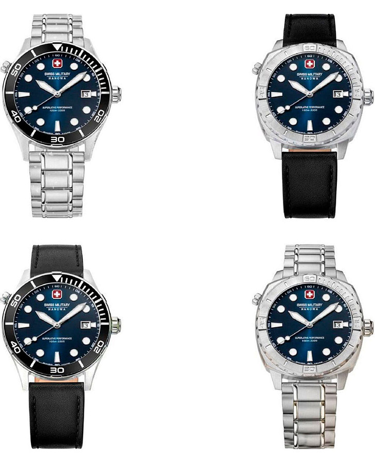 Часы Swiss Military Hanowa Phoenix SMWGH0004001SET — кварцевые, сталь металл