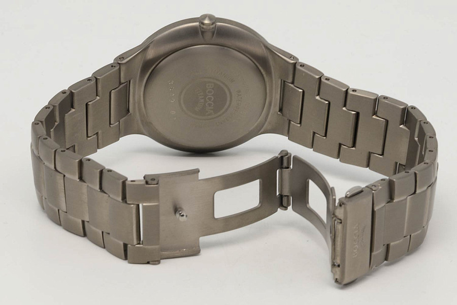 Часы Boccia Titanium 3649-01 — титановый, мужские