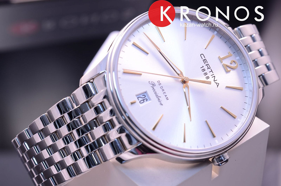 Часы Certina DS Dream 38mm C021.810.11.037.00 — кварцевые, сталь металл