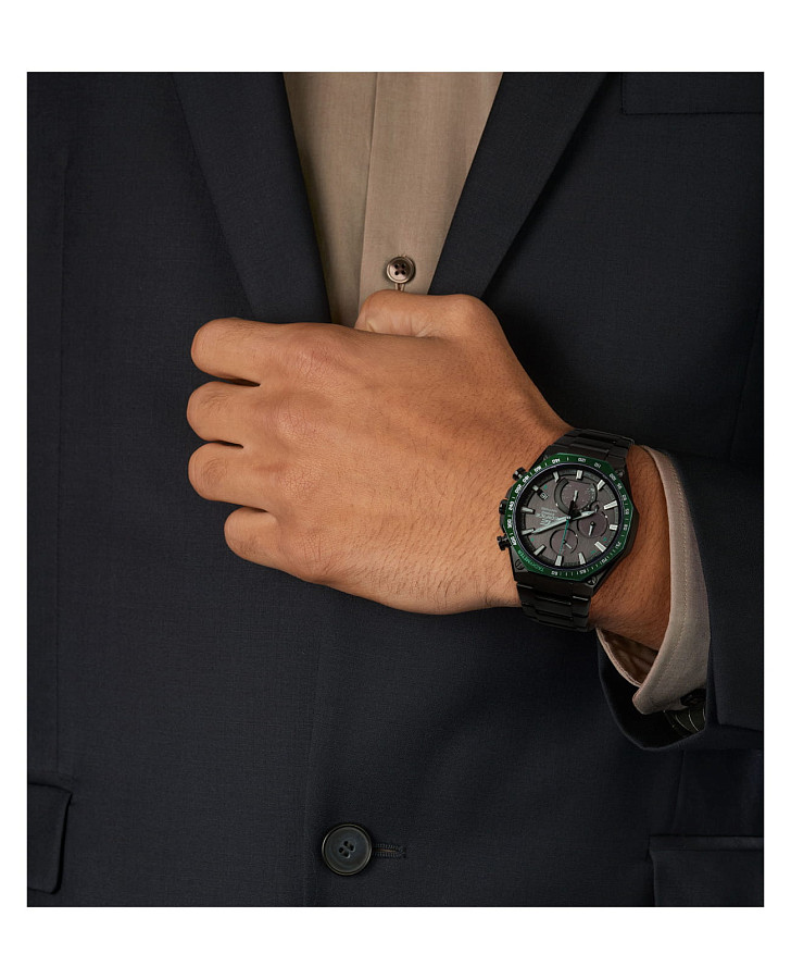 Часы Casio Edifice EQB-1100XDC-1A — кварцевые, металл сталь