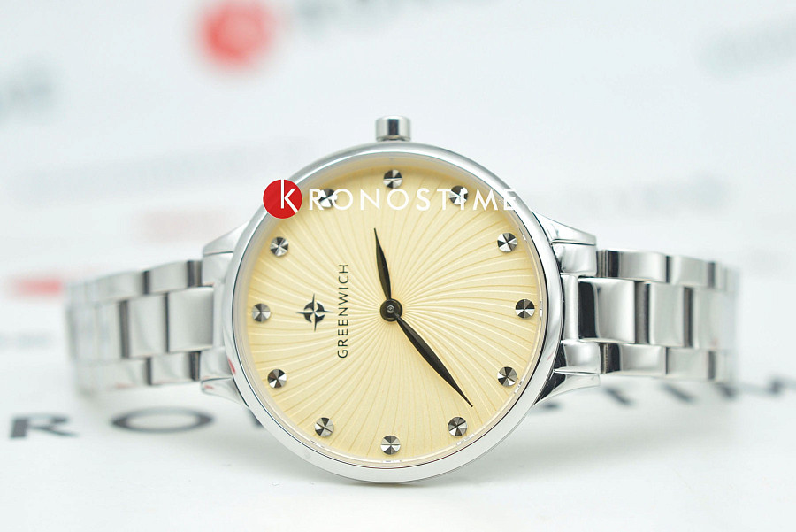 Часы Greenwich Wind GW 321.10.35 — кварцевые, металл сталь