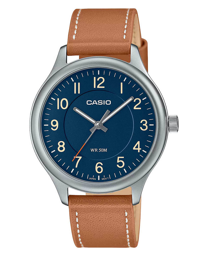 Часы Casio Collection MTP-B160L-2BVDF (MTP-B160L-2B) — мужские, синий
