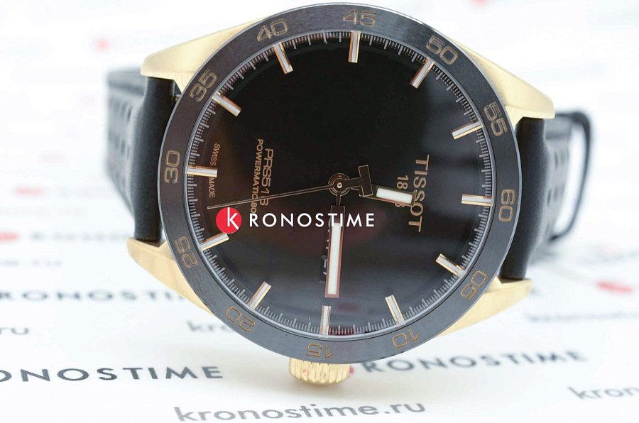 Часы Tissot PRS 516 Powermatic 80 T100.430.36.051.01 — черный, металл сталь