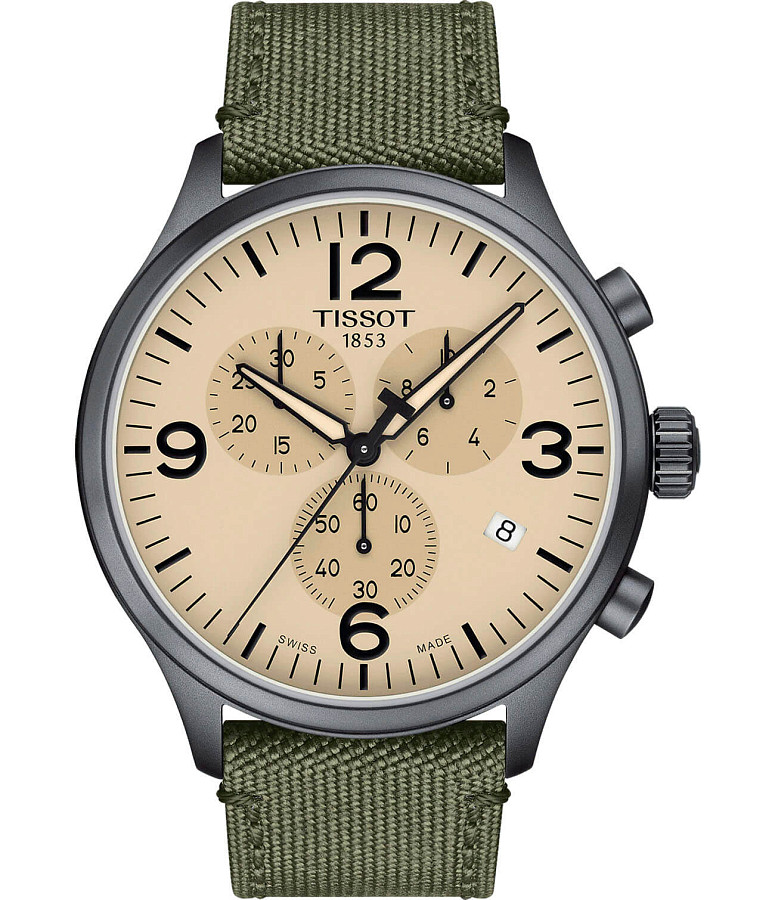 Часы Tissot Chrono XL T116.617.37.267.00 — мужские, бежевый