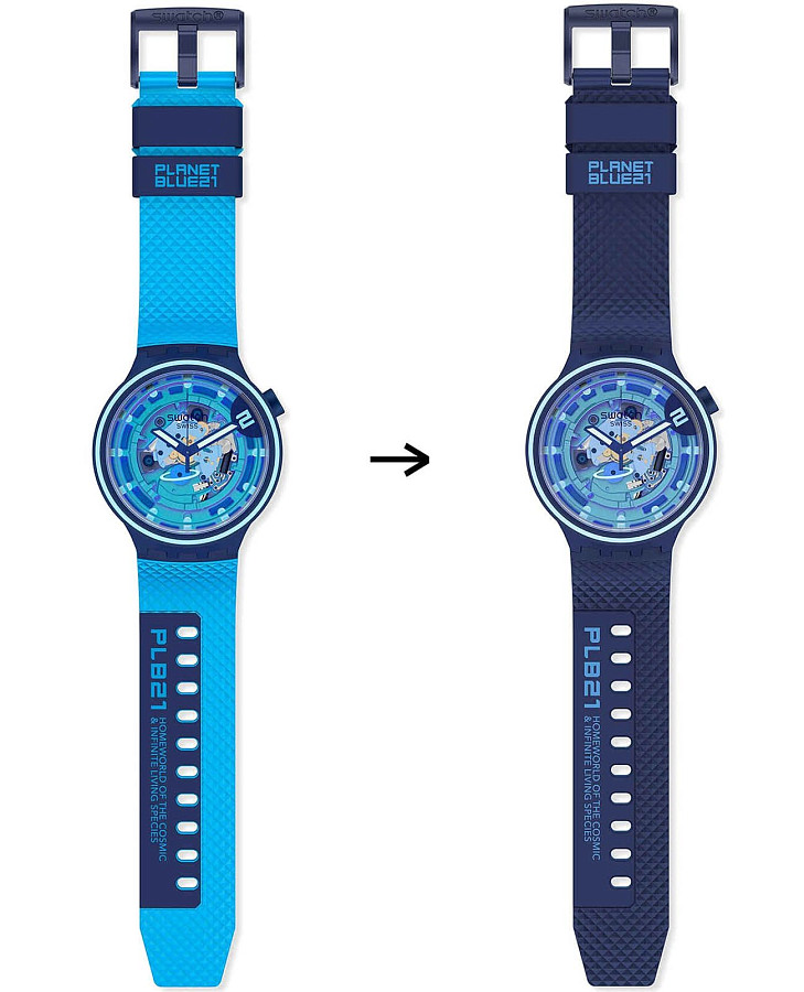 Часы Swatch Big Bold Lacquered SB01N101 — пластик, Швейцария