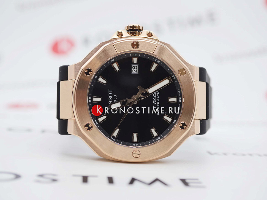 Часы Tissot T-Race Powermatic 80 T141.807.37.051.00 — черный, металл сталь