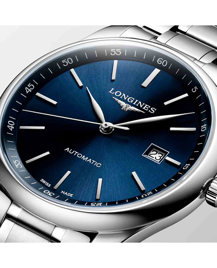 Часы Longines Master Collection L2.893.4.92.6 — синий, сталь металл