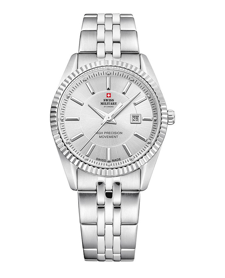 Часы Swiss Military by Chrono SM34066.02 сверхточные — женские, серебристый