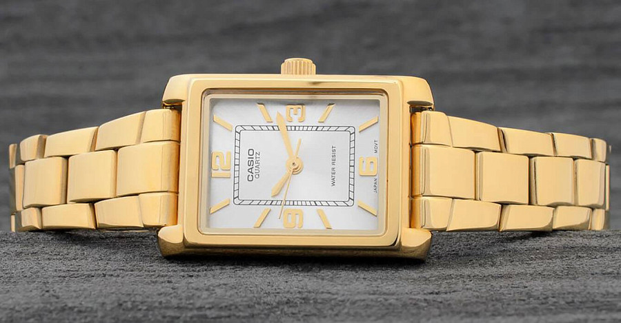 Часы Casio Collection LTP-1234PG-7A — кварцевые, латунь металл