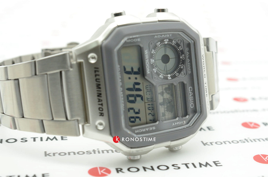 Часы Casio Collection AE-1200WHD-7A — кварцевые, пластик