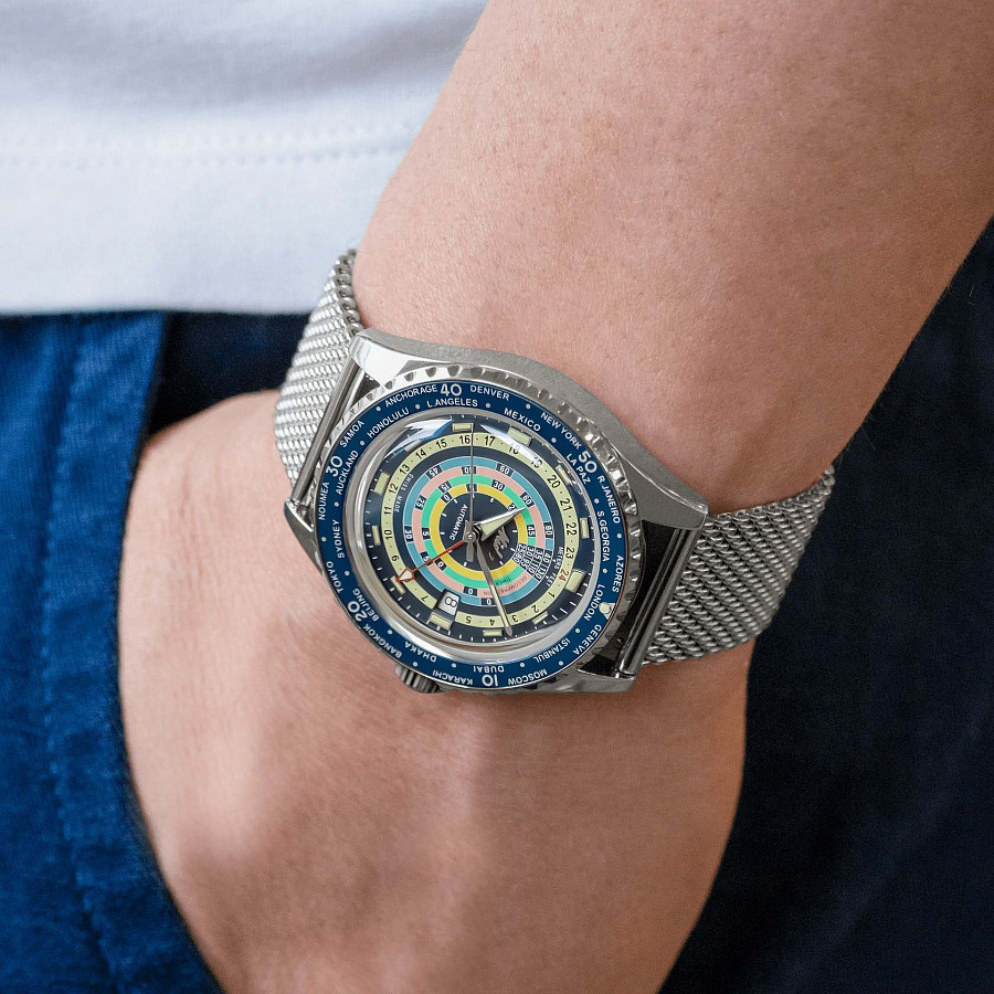 Часы Mido Ocean Star Decompression Worldtimer 200 M026.829.17.041.00 — механические, Швейцария, мужские