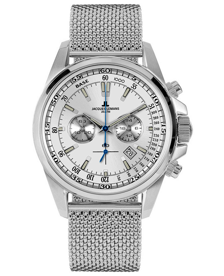 Часы Jacques Lemans Liverpool 1-1117BS — мужские, серебристый