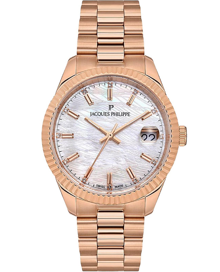 Часы Jacques Philippe Solis JPQLS243385 — женские, перламутровый