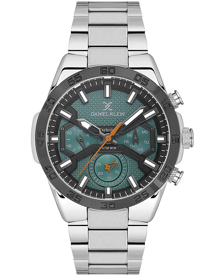 Часы Daniel Klein Exclusive DK.1.13747-4 — мужские, бирюзовый