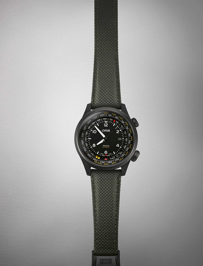 Часы Oris Propilot Altimer 01 793 7775 8764-Set — тканевый, мужские