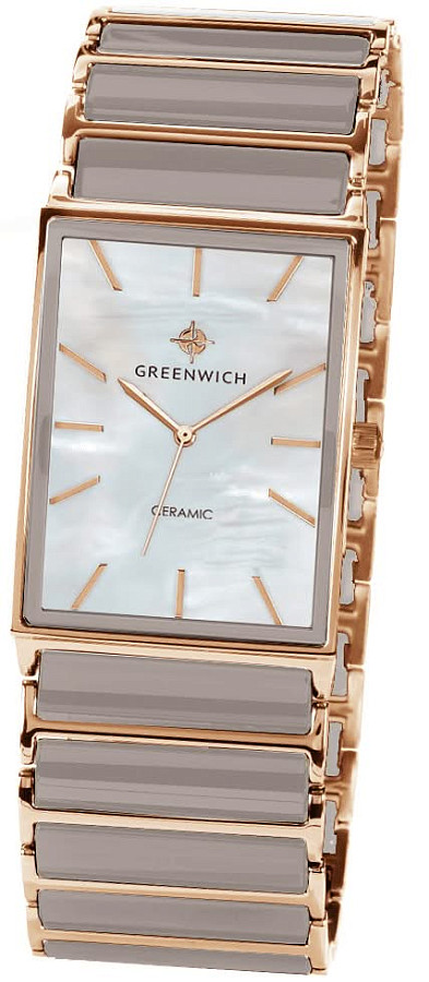 Часы Greenwich Electra GW 521.40.35 — кварцевые, металл керамика сталь