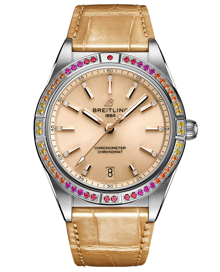 Часы Breitling Chronomat Automatic 36 South Sea A10380611A1P1 — женские, бежевый