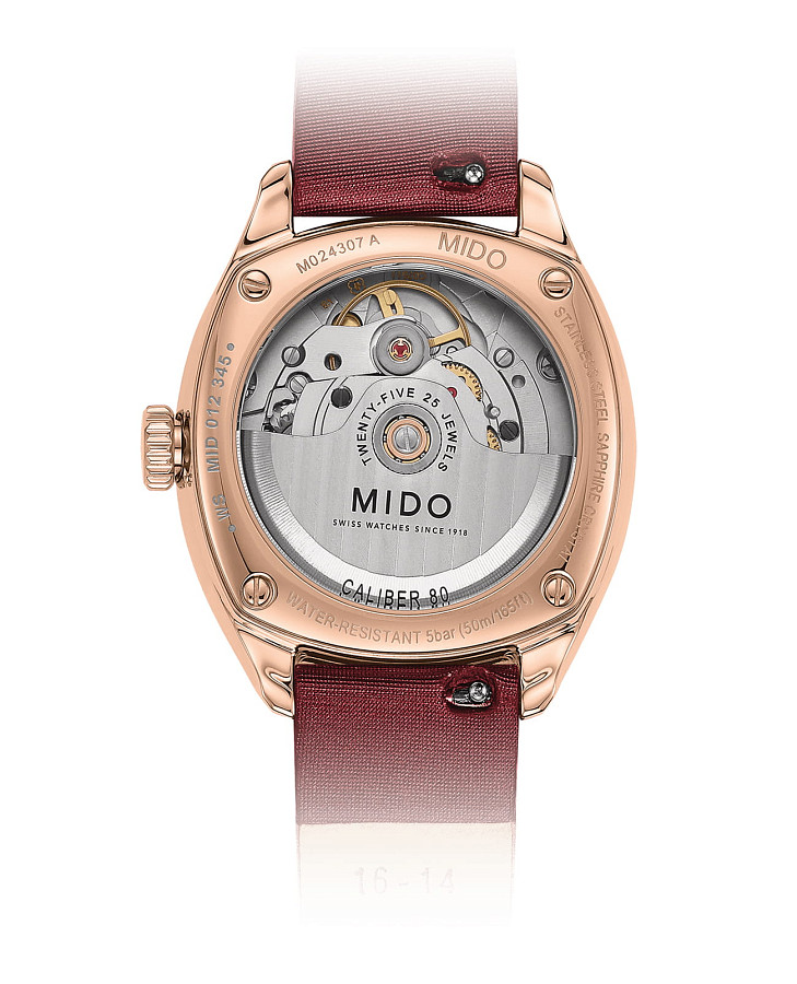 Часы Mido Belluna Royal Lady M024.307.37.116.00 — тканевый, женские