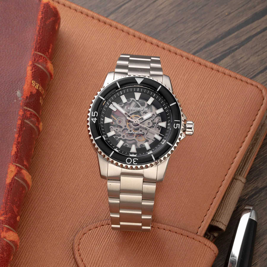 Часы Earnshaw Wallis ES-8227-11 — механические, сталь металл