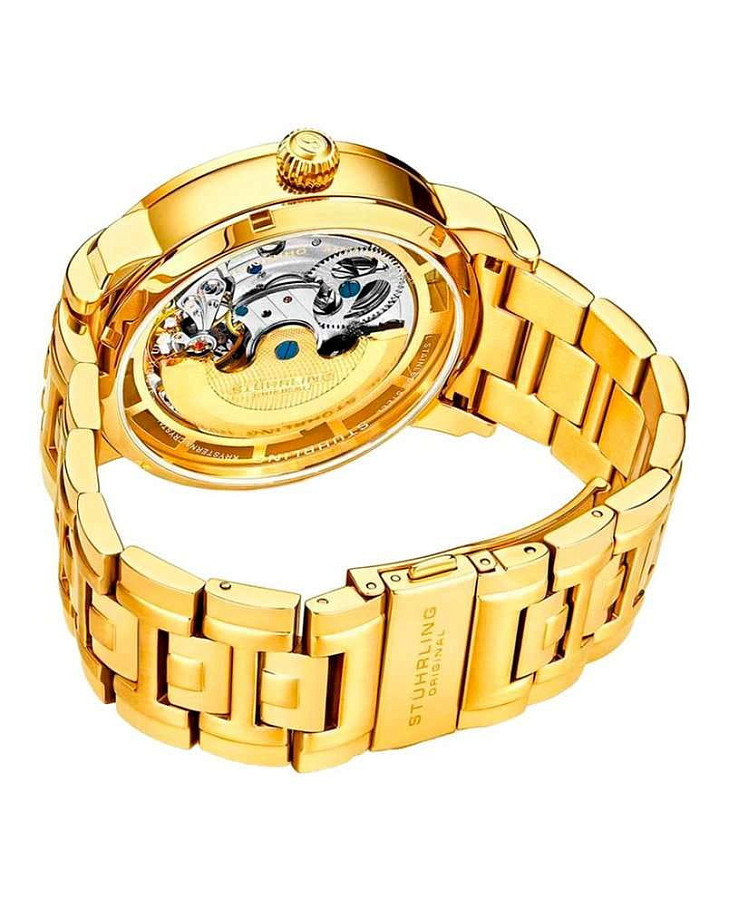 Часы Stuhrling Luciano 371B.03 — нержавеющая сталь с pvd-покрытием, мужские