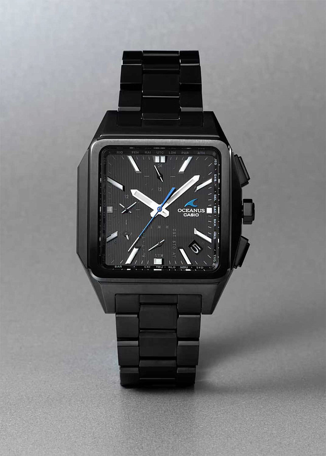 Часы Casio Oceanus OCW-T5000B-1A — титановый c dlc покрытием, мужские