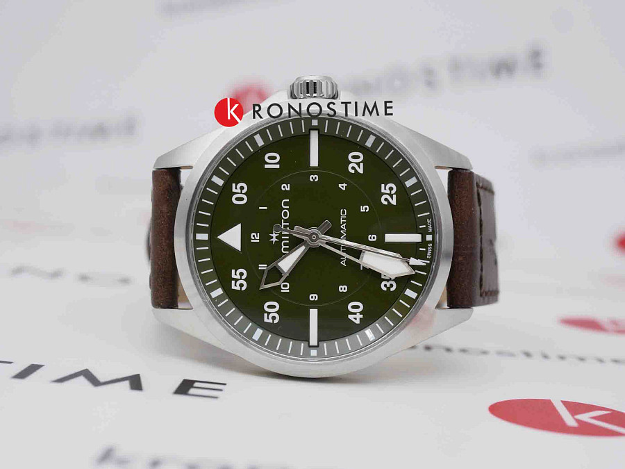 Часы Hamilton Khaki Aviation Pilot Auto H76305560 — механические, сталь