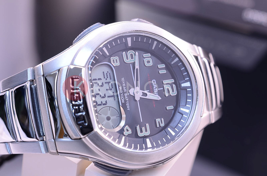 Часы Casio Collection AQ-180WD-1B — мужские, нержавеющая сталь