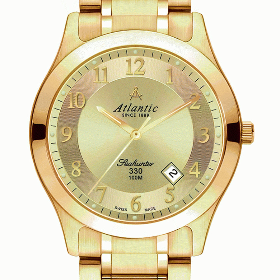 Часы Atlantic Seahunter 71365.45.33 — кварцевые, сталь металл