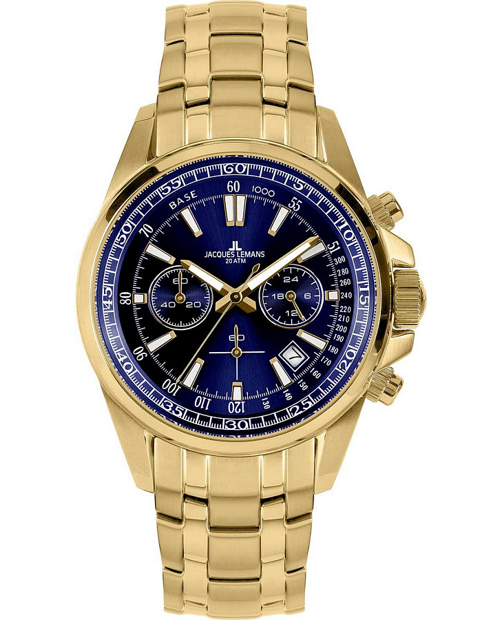 Часы Jacques Lemans Sport 1-2117O — мужские, синий