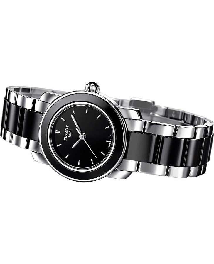Часы Tissot Cera T064.210.22.051.00 — кварцевые, металл сталь керамика