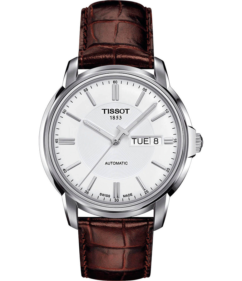 Часы Tissot Automatics III T065.430.16.031.00 — мужские, белый