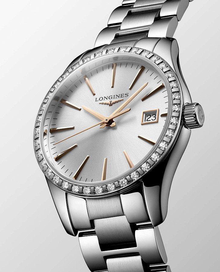 Часы Longines Conquest Classic L2.386.0.72.6 — кварцевые, Швейцария, женские