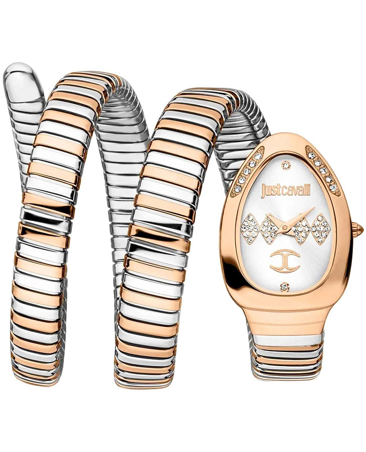 Часы Just Cavalli Snake JC1L230M0075 — женские, серебристый
