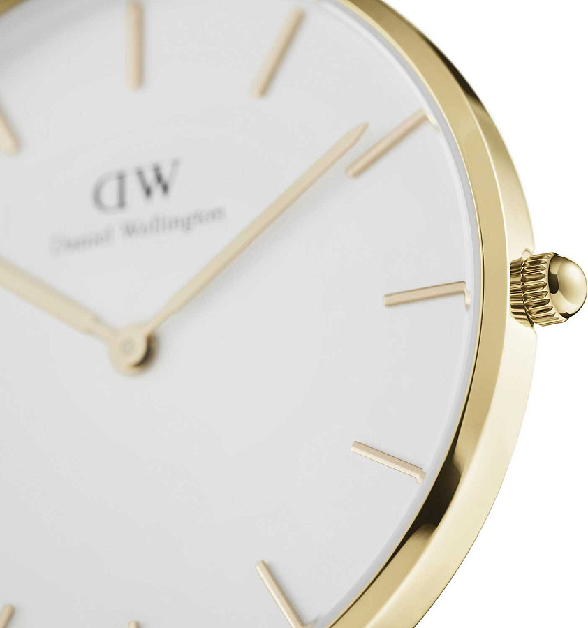 Часы Daniel Wellington Petite Evergold DW00100346 — кварцевые, металл сталь
