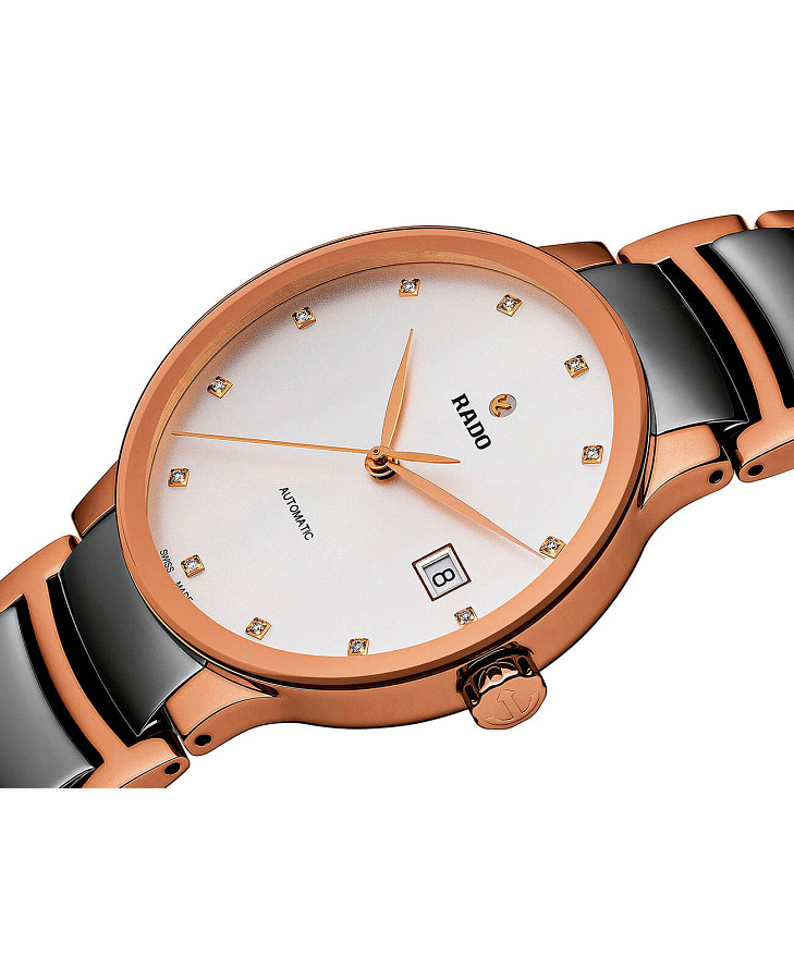 Часы Rado Centrix Automatic Diamonds R30036762 — механические, металл сталь