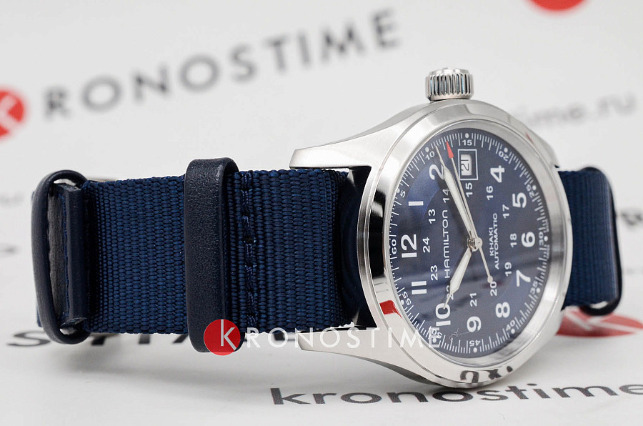 Часы Hamilton Khaki Field Auto 38mm H70455940 — сталь металл, Швейцария