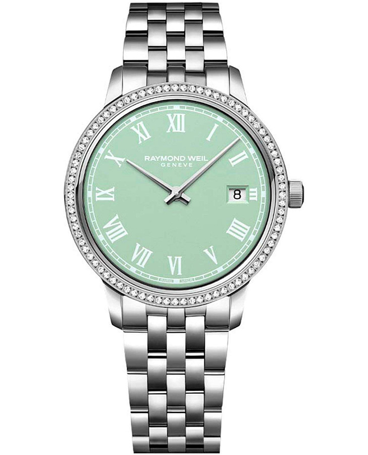 Часы Raymond Weil Toccata 5385-STS-00520 — женские, зеленый