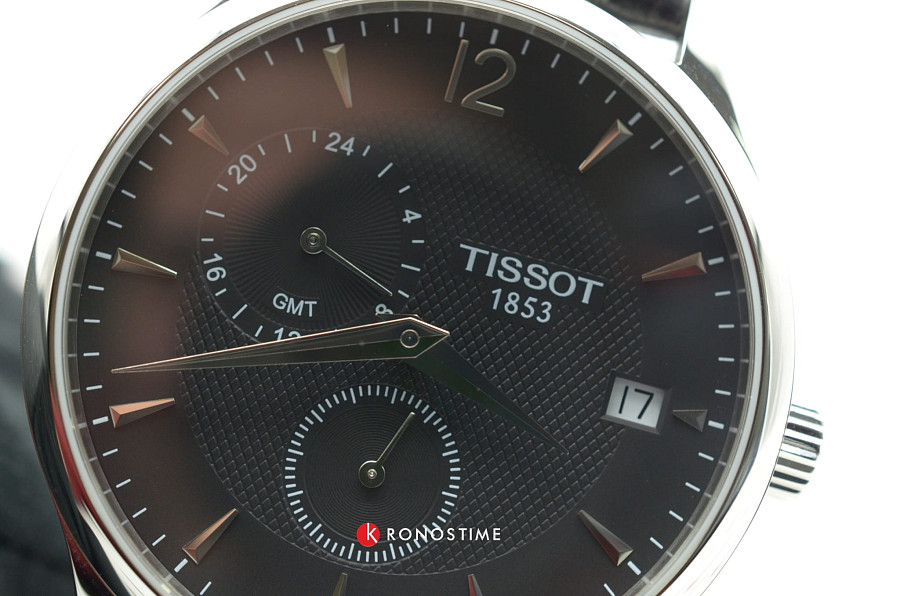 Часы Tissot Tradition GMT T063.639.16.057.00 — сталь металл, Швейцария