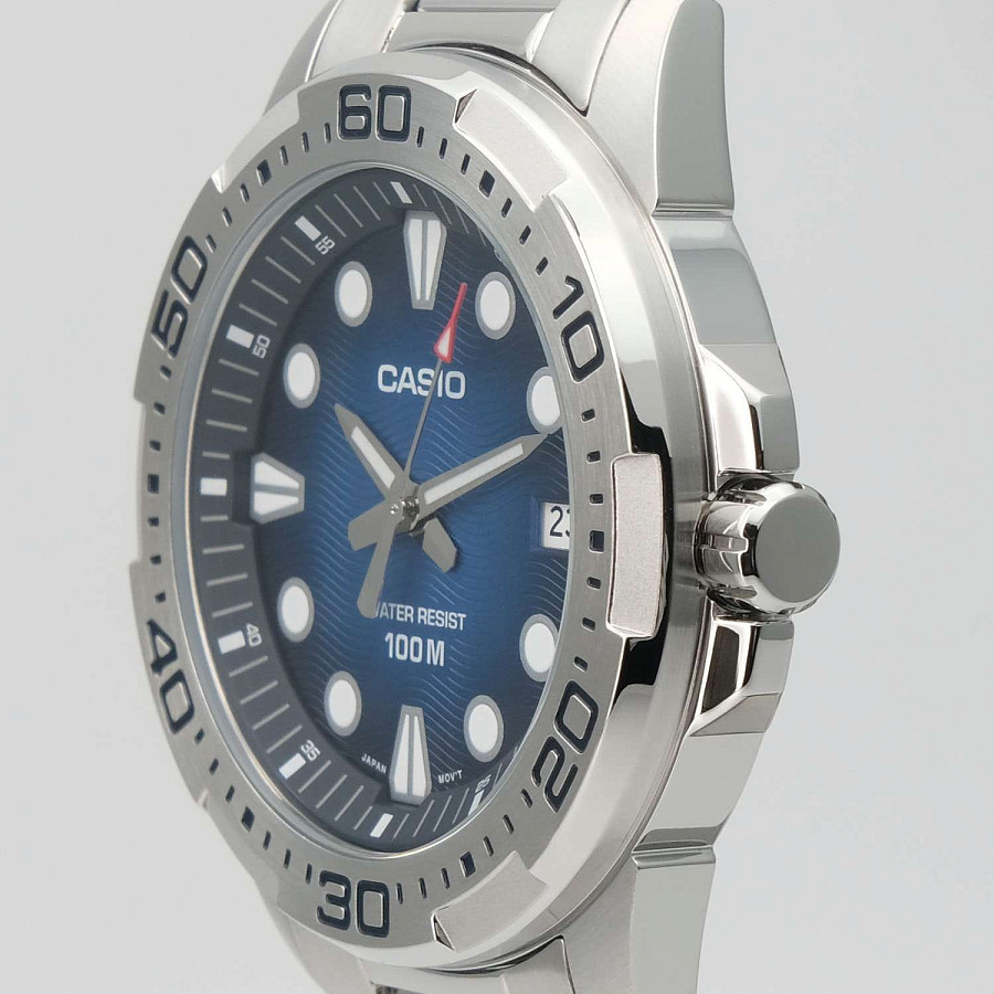 Часы Casio Collection MTD-140D-2A — металл сталь, Япония