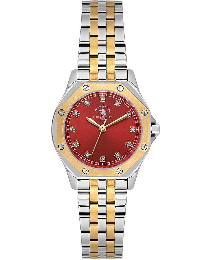 Часы Santa Barbara Polo & Racquet Club Unique SB.1.10637-5 — женские, красный